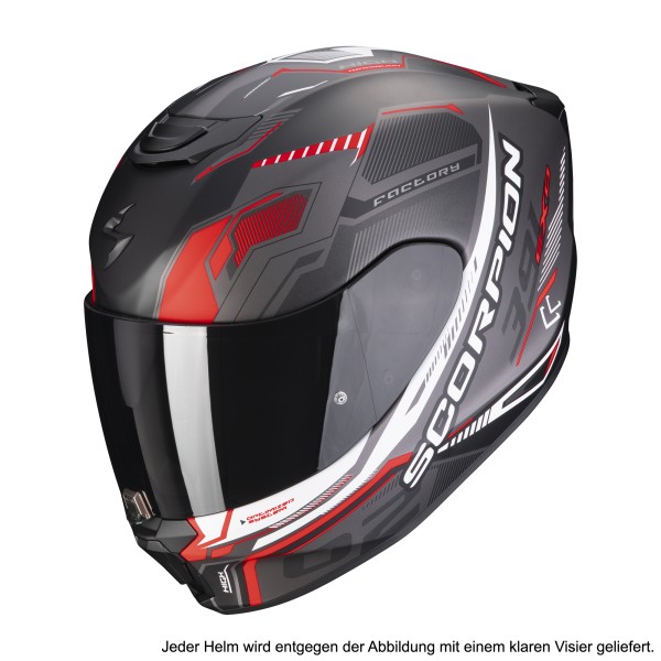 Scorpion motorcycle helmet Exo 391 skin black-silver-red matt scooter helmet start helmet