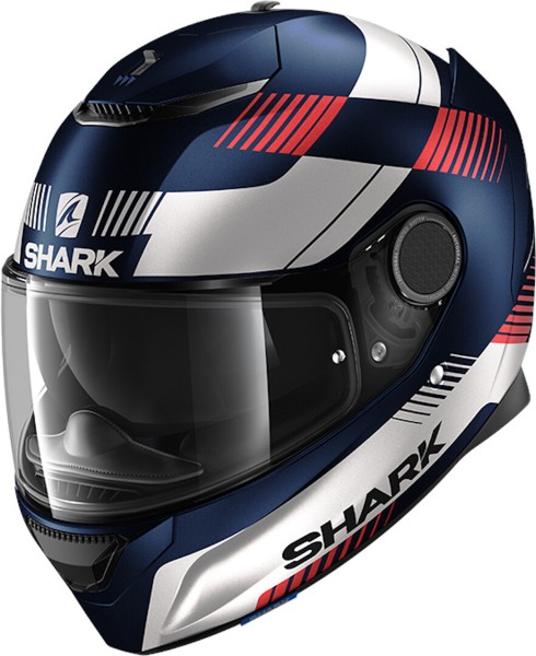 Shark Spartan Strad blue-red matt motorcycle helmet touring helmet