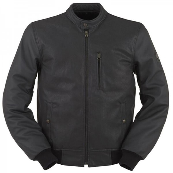 Furygan Clark Leather/Wax Jacket Black