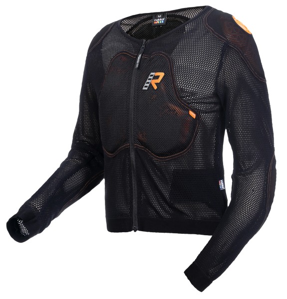 Rukka Protektor-Shirt RPS ATF Schwarz | langarm Protektorshirt mit Brust-, Rücken-, Schulter, und El