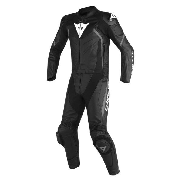 Dainese Men's 2-Piece Leather Suit Avro D2 Short/Tall Suit Black-Black-Anthracite