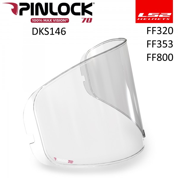 LS2 Pinlock DKS146 klar Maxvision 70 (FF320, FF353, FF390, FF397, FF800)