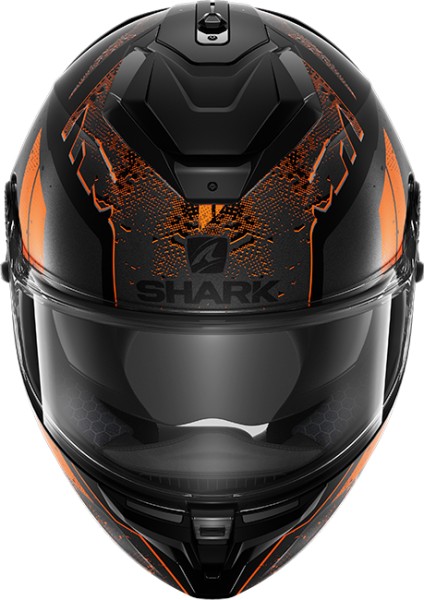 Shark Spartan GT Ryser schwarz-anthrzit-orange matt Motorradhelm Integralhelm sportlich kratzfestes