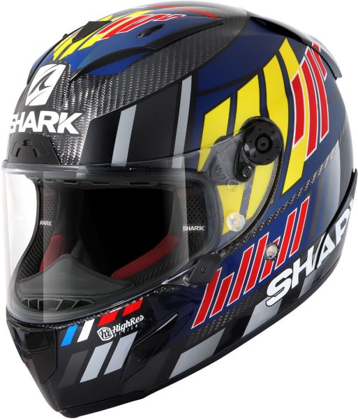 Shark Race-R Pro Carbon Zarco Speedblock blue red motorcycle helmet full-face helmet visor Pinlock scratch-resistant for spectacle wearers