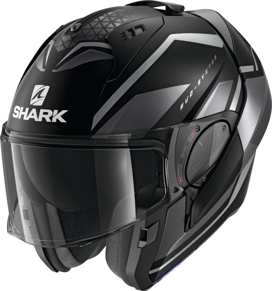 Shark Evo-ES Yari black-anthracite matt flip-up motorcycle helmet