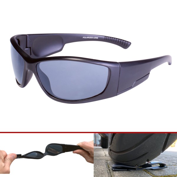 PiWear Springoard polarisierte Motorradbrille nahezu unzerstörbar durch extrem flexiblen Rahmen