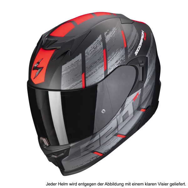 Scorpion Exo-520 Evo Air Maha black-red matt touring helmet sun visor pump system