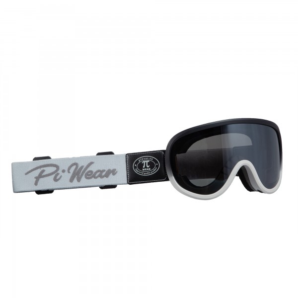 PiWear Arizona Überbrille schwarz grauer Rahmen graues Band dunkel getönt verspiegelt Retro Brille