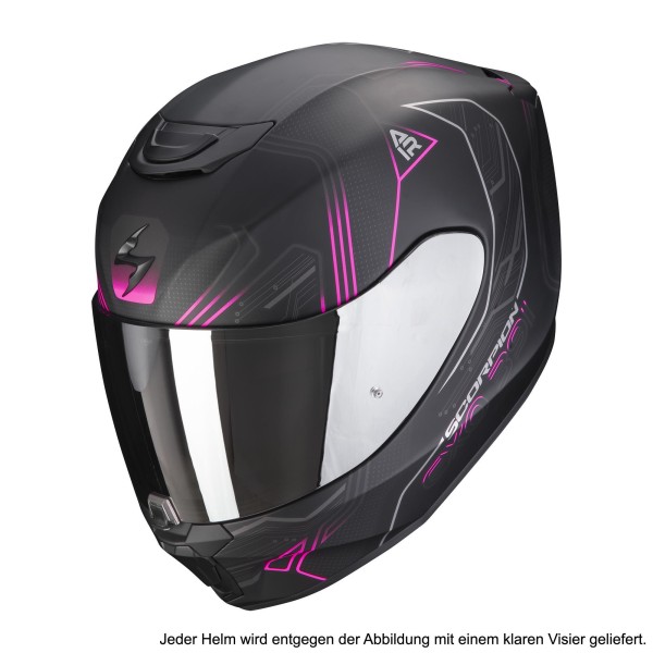 Scorpion Motorradhelm Exo 391 Spada schwarz-rosa matt Roller Integral günstig