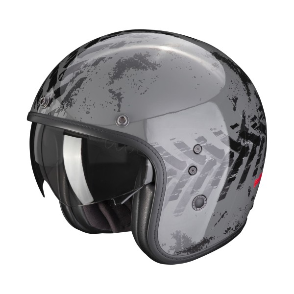 Scorpion Belfast Evo Nevada gray-black jet helmet visor Vespa sun visor