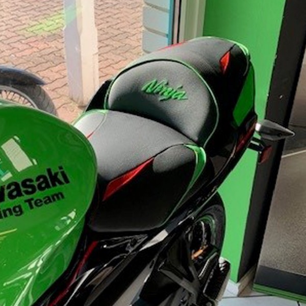 Bagster Sitzbank passend für Kawasaki Ninja 650 Ready Luxe Speciale Schwarz/Rot/Grün