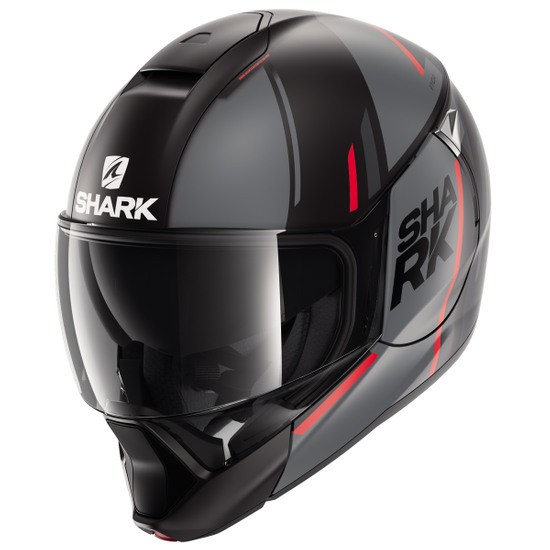 Shark Evojet Vyda black-anthracite-red matt motorcycle helmet sun visor scratch-resistant anti-fog jet helmet full-face helmet