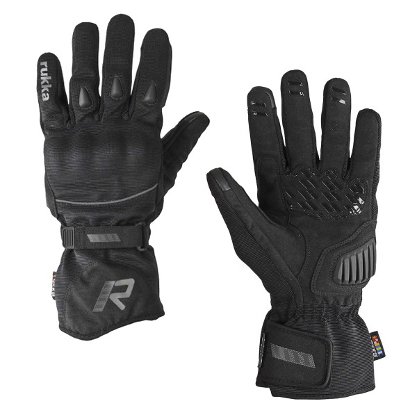 Rukka Men's Virium 2.0 Black Gloves