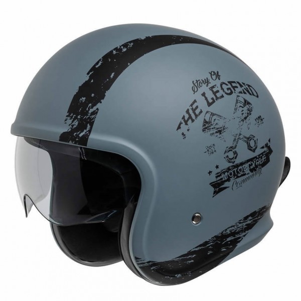 IXS Jet Helmet 880 2.0 Matt Grey-Black