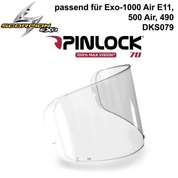 Scorpion Exo Pinlock DKS079 klar Maxvision 70 ( Exo-490/500/1000)
