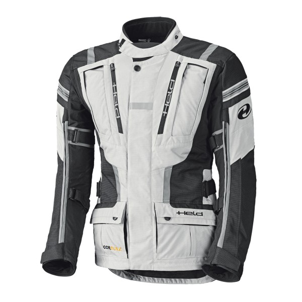 Held Hakuna II grau-schwarz Motorrad Touren Jacke Herren Textil mit Protektoren wasserdicht