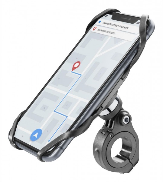 Cellularline Drive Bike Holder Pro für Smartphones von 4" - 6,5" (max. 158x77,8mm) für Fahrräder und