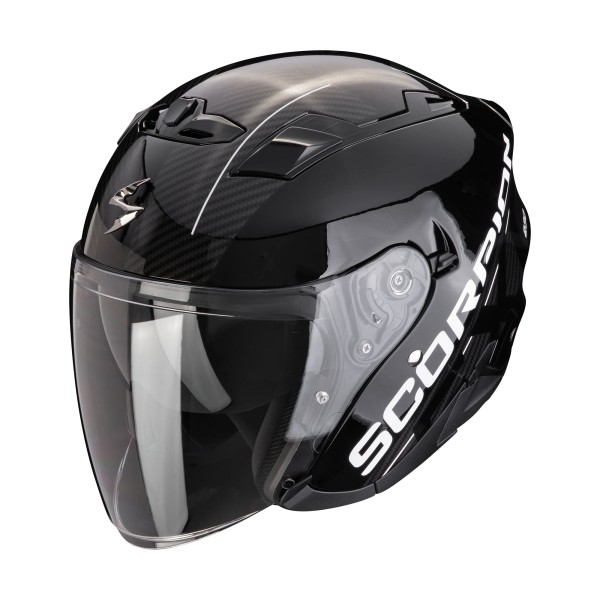 Scorpion Exo 230 QR black silver comfort jet helmet lightweight everyday use