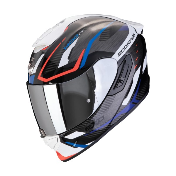 Scorpion motorcycle helmet Exo 1400 2 Air Accord black-blue-white all day wearable