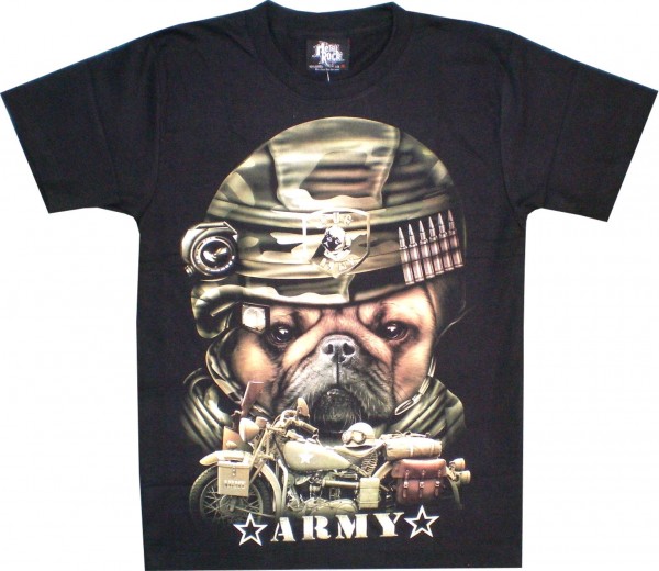 T-Shirt Erwachsene - Army Hund - Glow