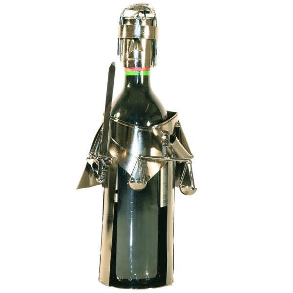 PiWear Wine Bottle Holder Metal Justice