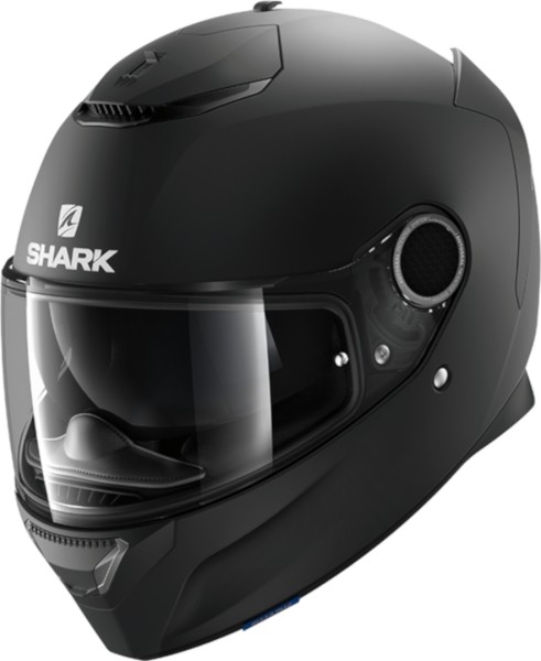 Shark Spartan Blank schwarz matt Motorradhelm Integralhelm Visier Sonnenvisier Brillenkanal Pinlockv