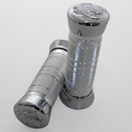 Aluminum Handlebar Grip, 1 inch, Silver