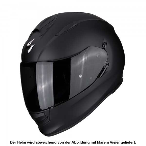 Scorpion motorcycle helmet Exo-491 black matt with sun visor Entry-level helmet