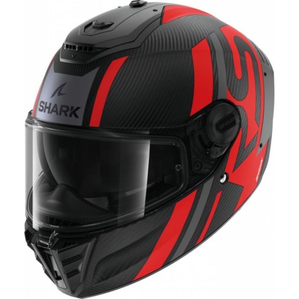 Shark Spartan RS Carbon Shawn matt anthracite red quiet fast sport comfort