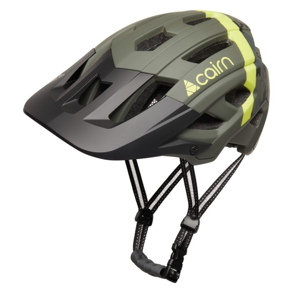 Cairn DUST II Olive Neon Yellow (Forest Night) Bicycle Helmet