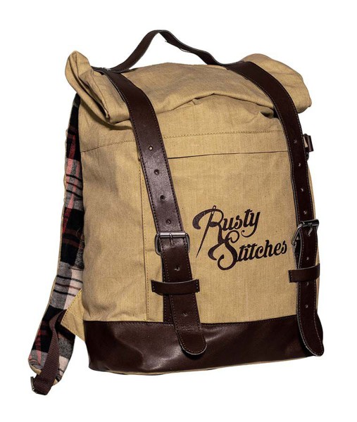 Rusty Stitches Rucksack Archer Beige-Brown