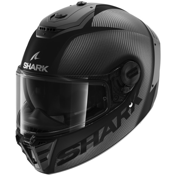 Shark Spartan RS Carbon Skin black matt motorcycle helmet full-face helmet visor Pinlock for spectacle wearers Double-D closure