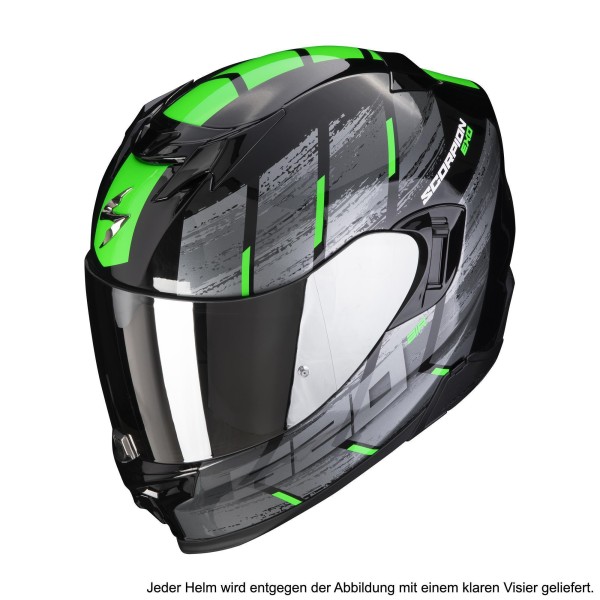 Scorpion motorcycle helmet Exo 520 Evo Air Maha black-green long tours rides