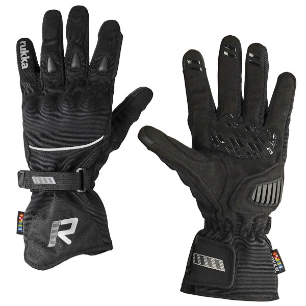 Rukka Men's Virium 2.0 Black-Silver Gloves